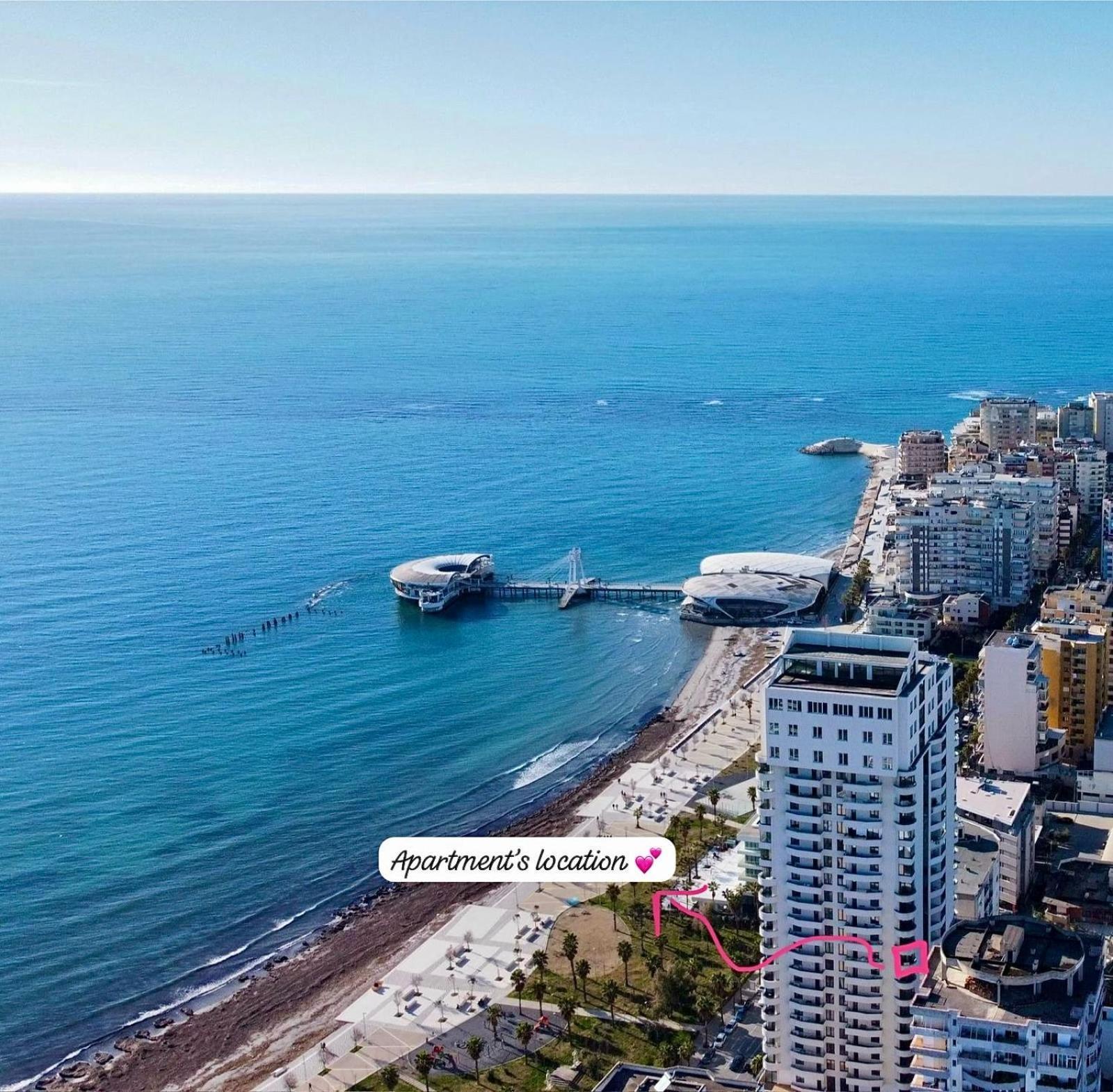 Lift @Vollga With Bbq And Patio Apartment Durres Bagian luar foto